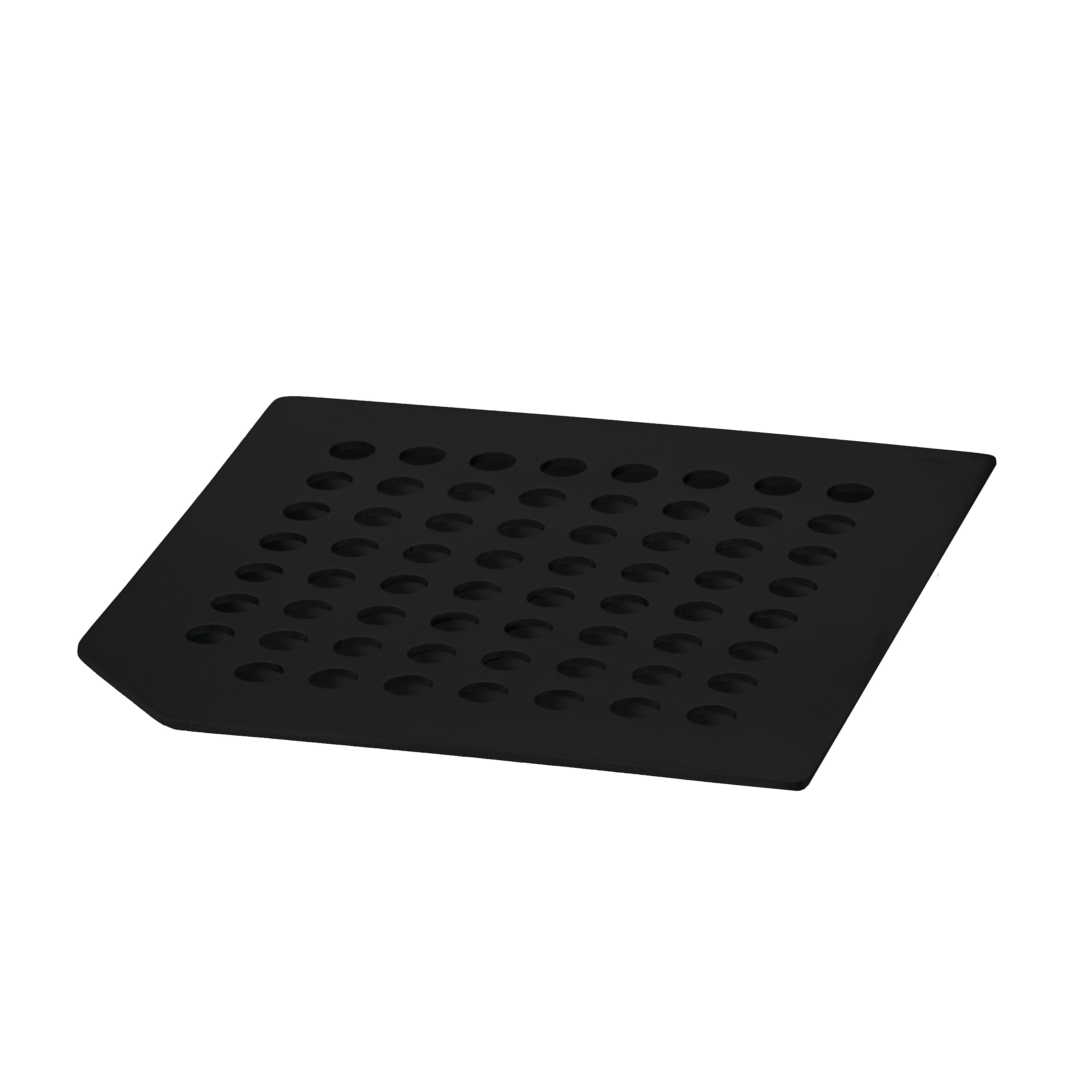 Håndlavet sort Dryprist i rustfrit stål til køkkenvasken, der sikrer hygiejnisk tørring af svampen med sit funktionelle design.