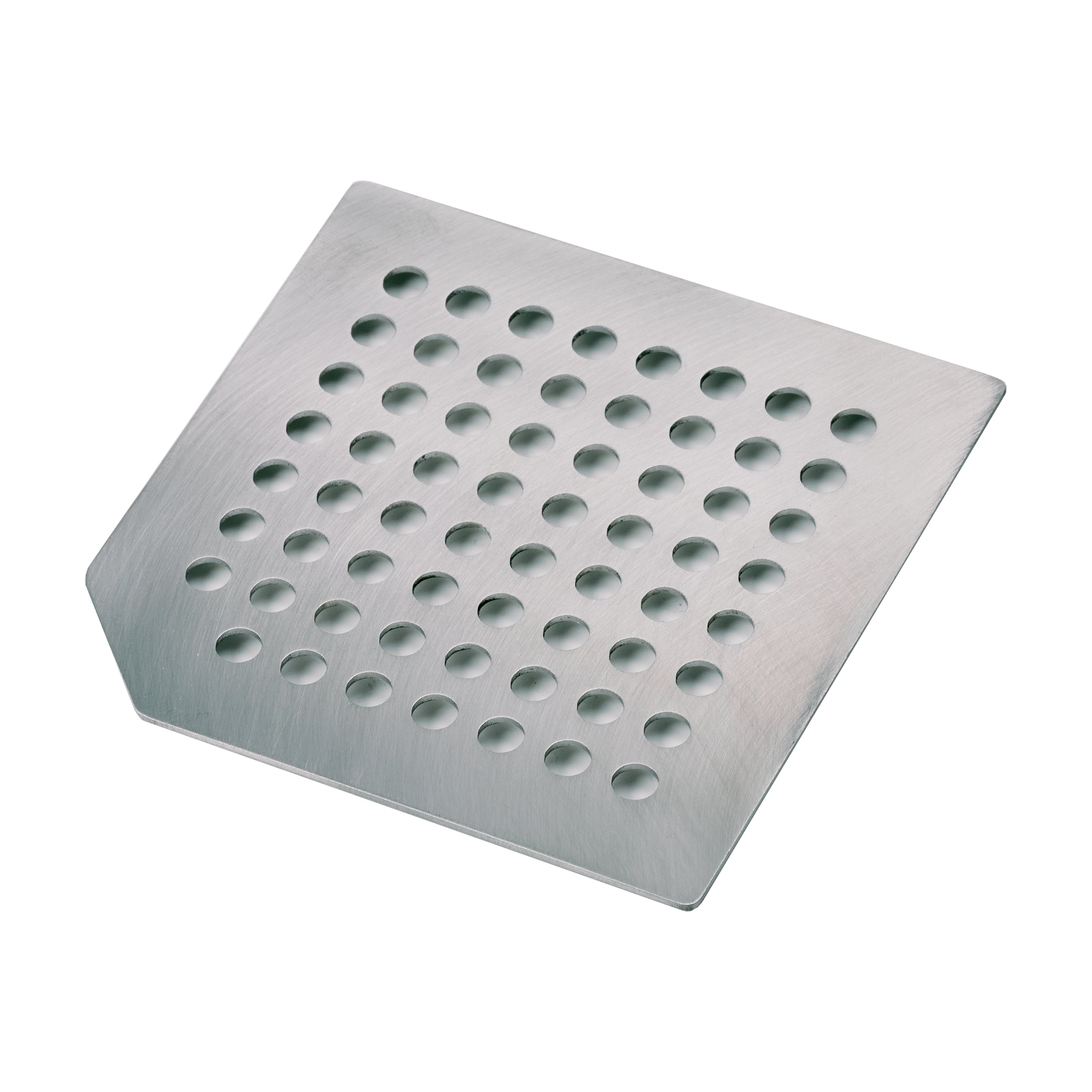 Håndlavet Dryprist i rustfrit stål fra Djursland. En solid 8x8 cm rist med huller, der sikrer optimal luftcirkulation til svampen.